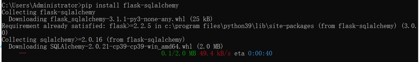 install_flask-sqlalchemy